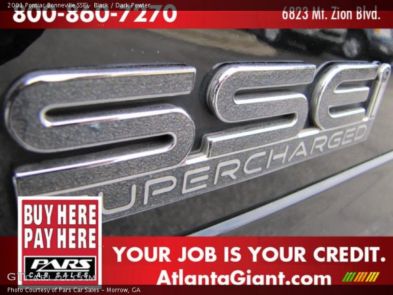 Black / Dark Pewter 2001 Pontiac Bonneville SSEi