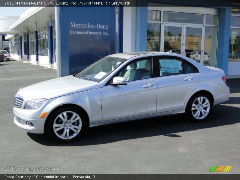 Iridium Silver Metallic / Grey/Black 2011 Mercedes-Benz C 300 Luxury