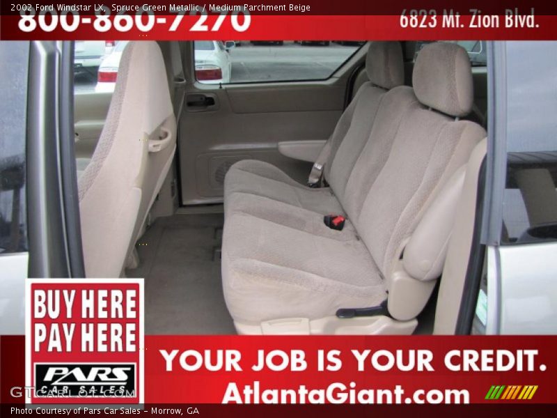Spruce Green Metallic / Medium Parchment Beige 2002 Ford Windstar LX