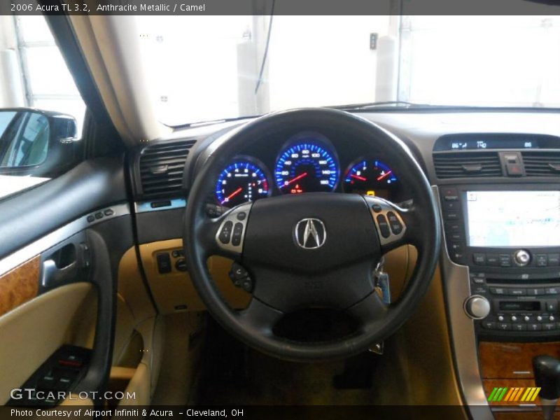 Anthracite Metallic / Camel 2006 Acura TL 3.2