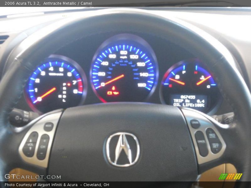 Anthracite Metallic / Camel 2006 Acura TL 3.2
