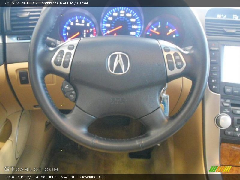 Anthracite Metallic / Camel 2006 Acura TL 3.2