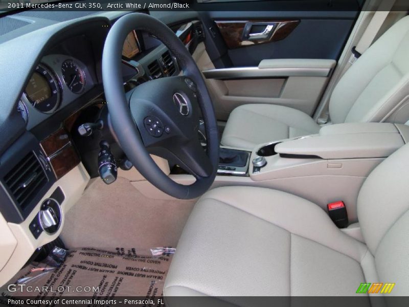 Arctic White / Almond/Black 2011 Mercedes-Benz GLK 350