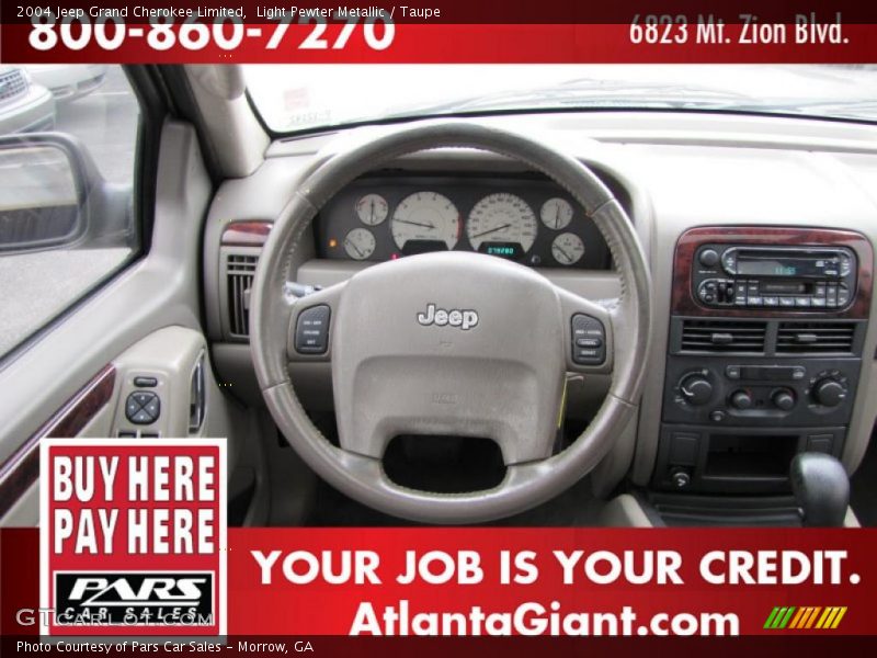 Light Pewter Metallic / Taupe 2004 Jeep Grand Cherokee Limited