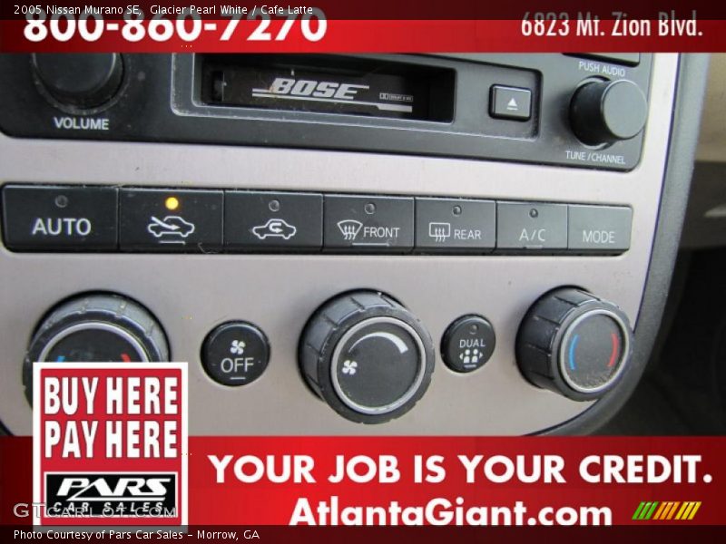 Glacier Pearl White / Cafe Latte 2005 Nissan Murano SE