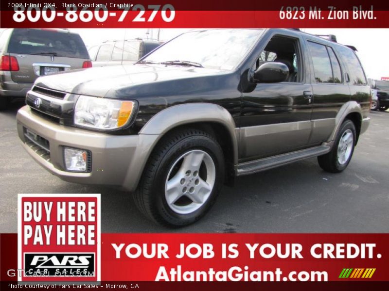 Black Obsidian / Graphite 2002 Infiniti QX4