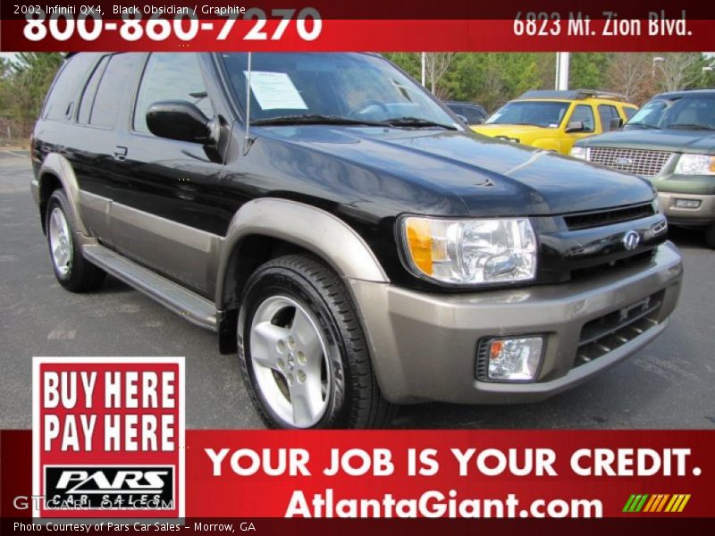 Black Obsidian / Graphite 2002 Infiniti QX4