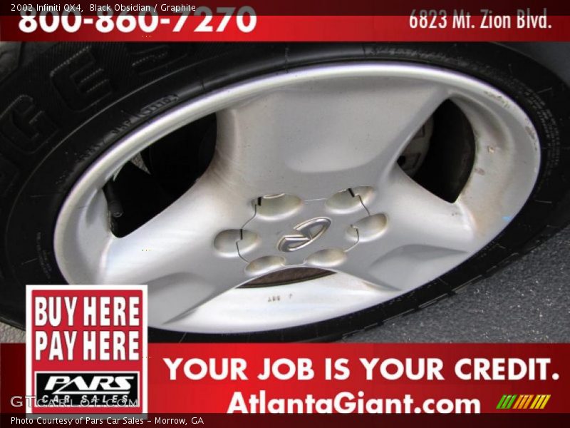 Black Obsidian / Graphite 2002 Infiniti QX4