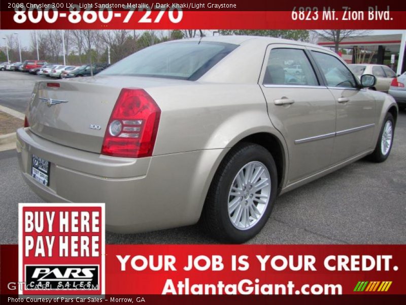 Light Sandstone Metallic / Dark Khaki/Light Graystone 2008 Chrysler 300 LX