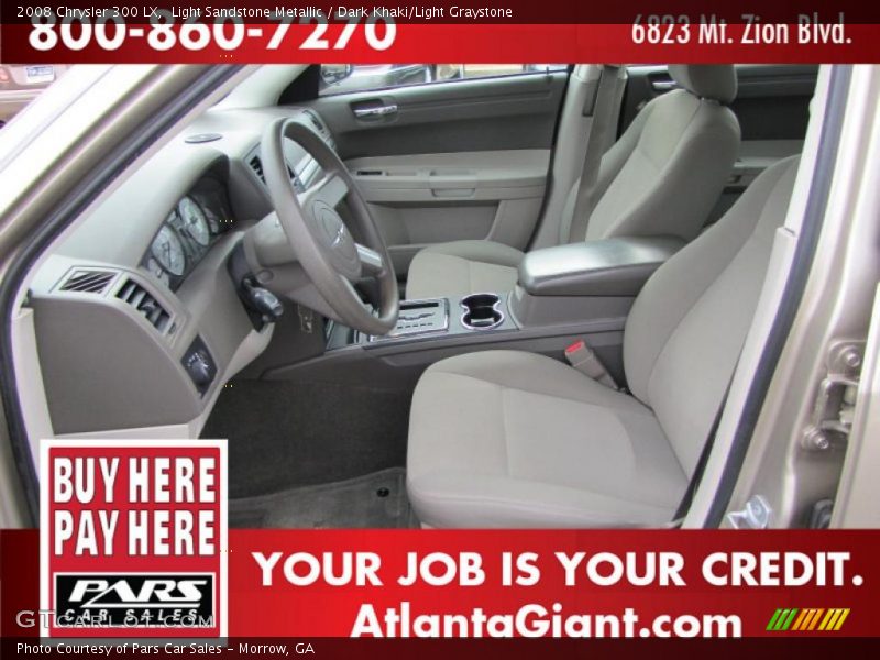 Light Sandstone Metallic / Dark Khaki/Light Graystone 2008 Chrysler 300 LX