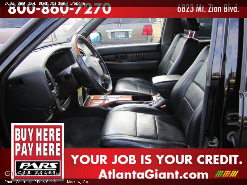 Black Obsidian / Graphite 2002 Infiniti QX4