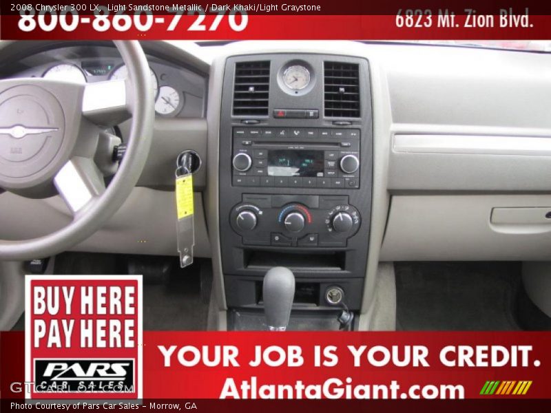 Light Sandstone Metallic / Dark Khaki/Light Graystone 2008 Chrysler 300 LX