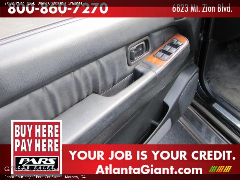Black Obsidian / Graphite 2002 Infiniti QX4