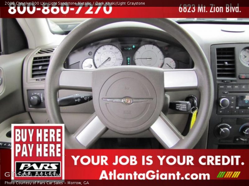 Light Sandstone Metallic / Dark Khaki/Light Graystone 2008 Chrysler 300 LX