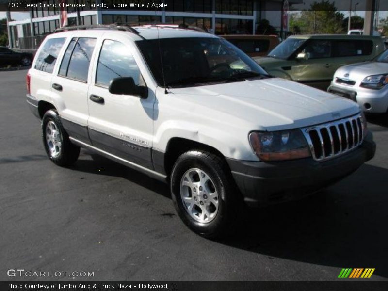 Stone White / Agate 2001 Jeep Grand Cherokee Laredo