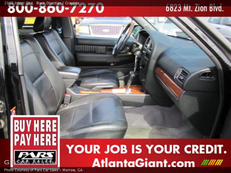 Black Obsidian / Graphite 2002 Infiniti QX4