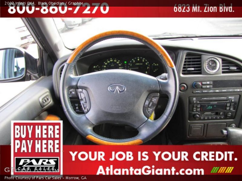 Black Obsidian / Graphite 2002 Infiniti QX4