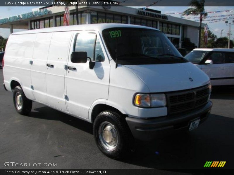 Bright White / Dark Slate Gray 1997 Dodge Ram Van 2500 Cargo