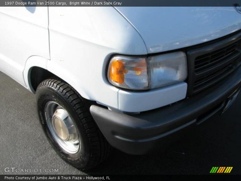 Bright White / Dark Slate Gray 1997 Dodge Ram Van 2500 Cargo