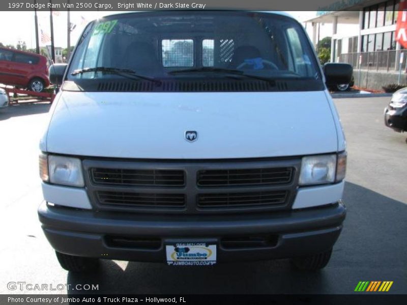 Bright White / Dark Slate Gray 1997 Dodge Ram Van 2500 Cargo