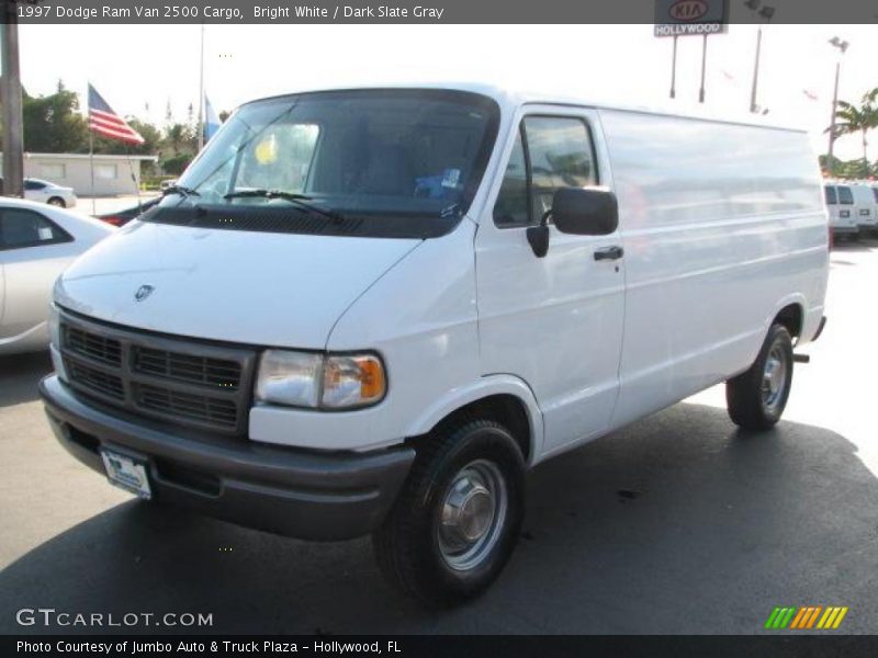 Bright White / Dark Slate Gray 1997 Dodge Ram Van 2500 Cargo