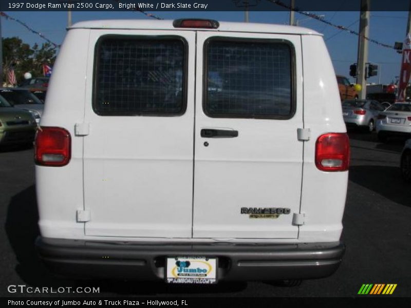 Bright White / Dark Slate Gray 1997 Dodge Ram Van 2500 Cargo