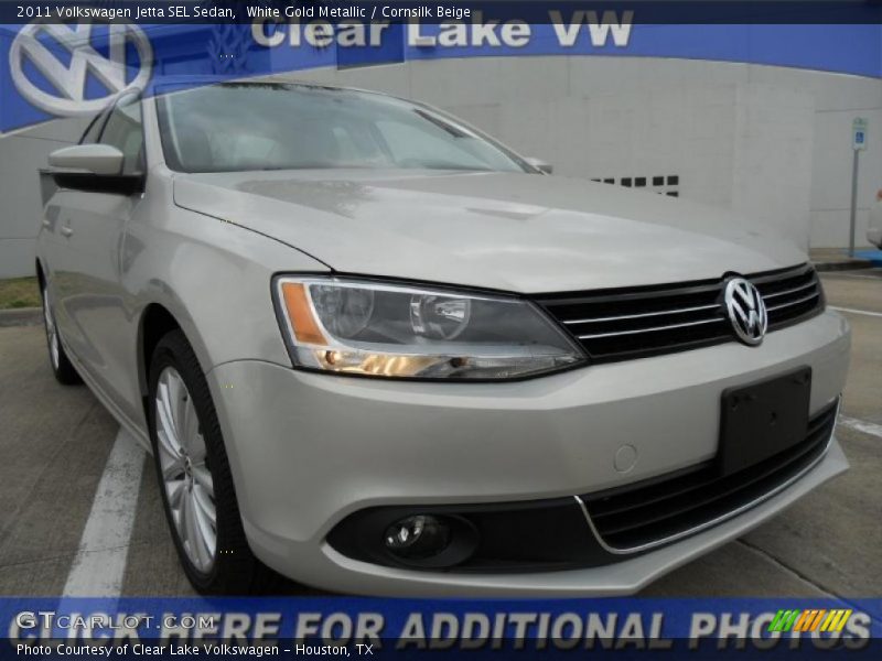 White Gold Metallic / Cornsilk Beige 2011 Volkswagen Jetta SEL Sedan