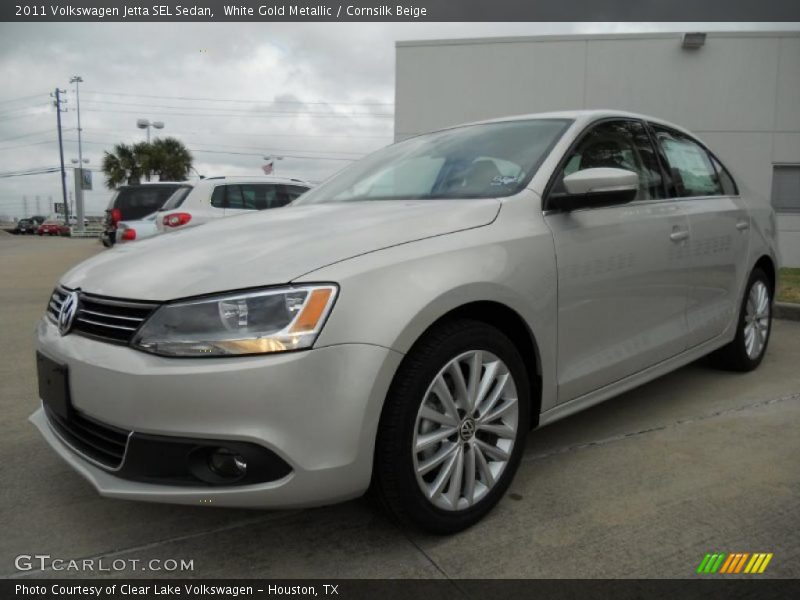 White Gold Metallic / Cornsilk Beige 2011 Volkswagen Jetta SEL Sedan