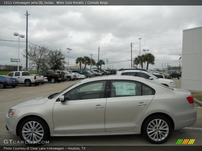 White Gold Metallic / Cornsilk Beige 2011 Volkswagen Jetta SEL Sedan