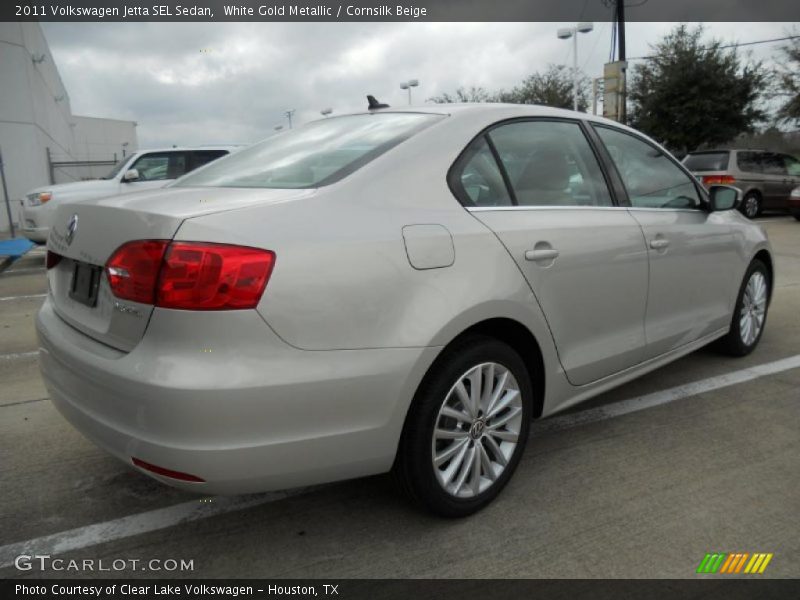 White Gold Metallic / Cornsilk Beige 2011 Volkswagen Jetta SEL Sedan