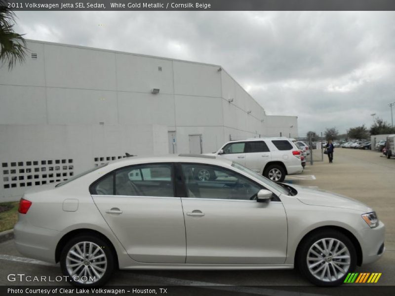 White Gold Metallic / Cornsilk Beige 2011 Volkswagen Jetta SEL Sedan