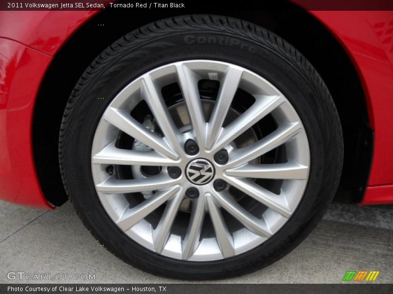 Tornado Red / Titan Black 2011 Volkswagen Jetta SEL Sedan