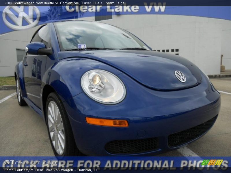 Laser Blue / Cream Beige 2008 Volkswagen New Beetle SE Convertible