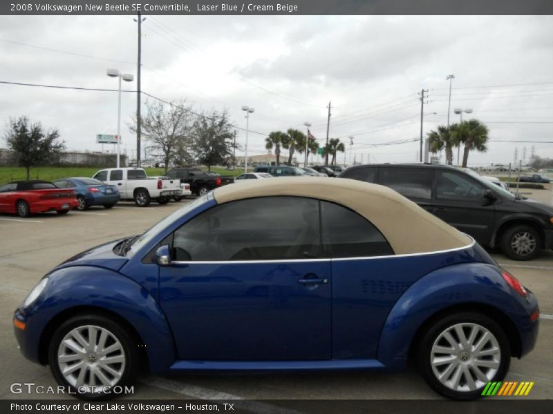 Laser Blue / Cream Beige 2008 Volkswagen New Beetle SE Convertible