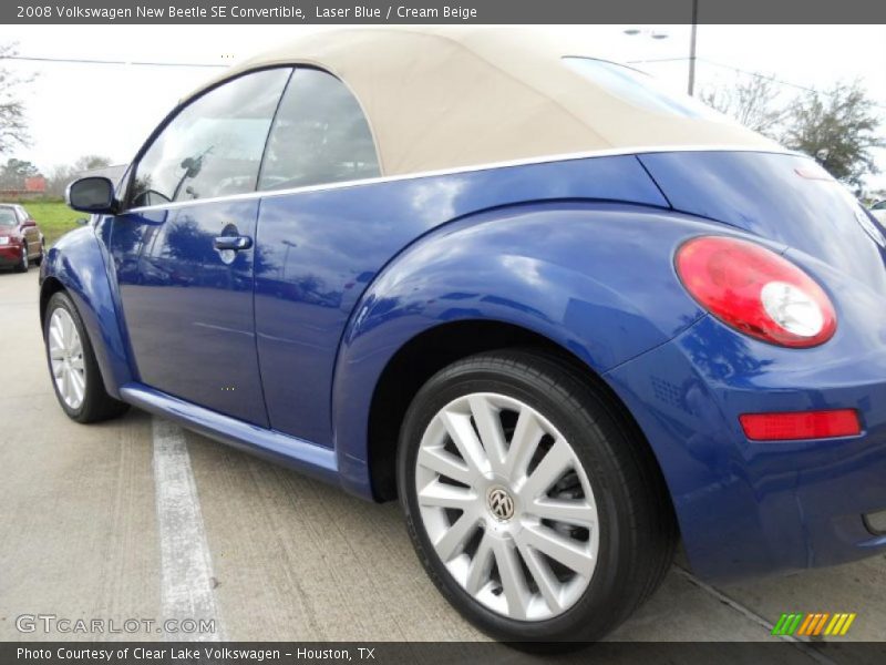 Laser Blue / Cream Beige 2008 Volkswagen New Beetle SE Convertible