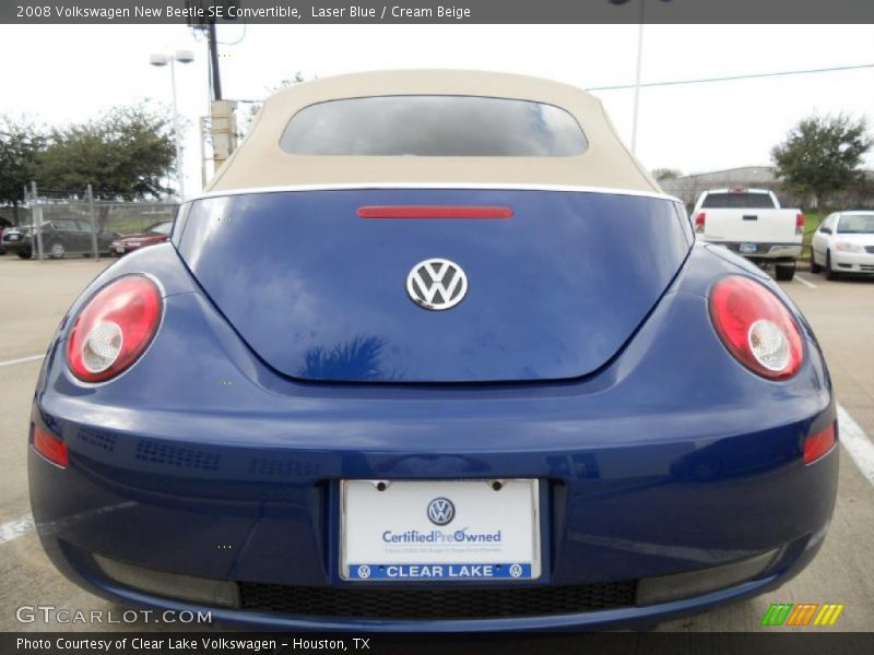 Laser Blue / Cream Beige 2008 Volkswagen New Beetle SE Convertible