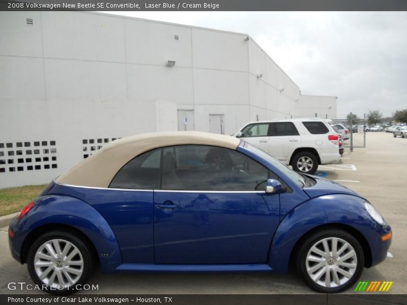 Laser Blue / Cream Beige 2008 Volkswagen New Beetle SE Convertible