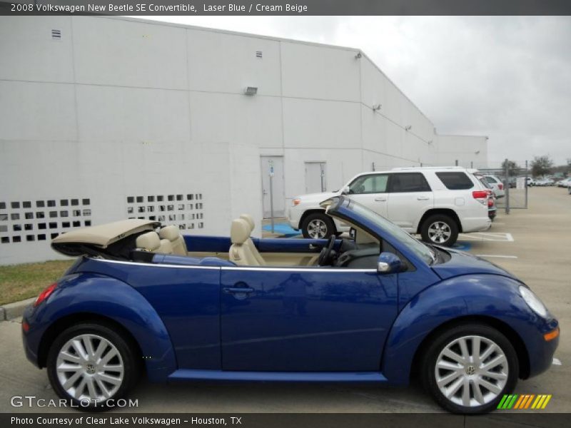 Laser Blue / Cream Beige 2008 Volkswagen New Beetle SE Convertible