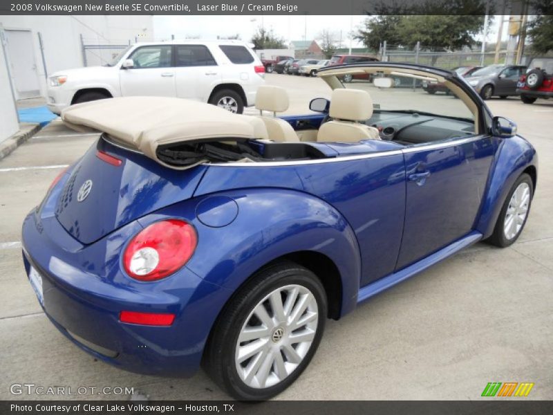Laser Blue / Cream Beige 2008 Volkswagen New Beetle SE Convertible