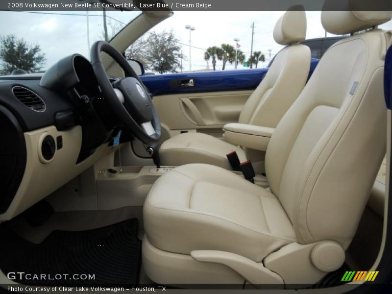 Laser Blue / Cream Beige 2008 Volkswagen New Beetle SE Convertible