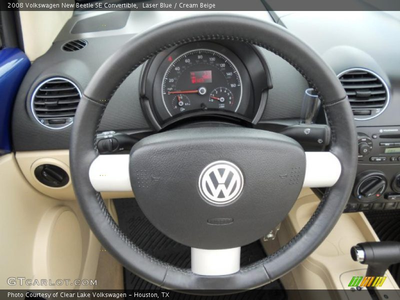 Laser Blue / Cream Beige 2008 Volkswagen New Beetle SE Convertible