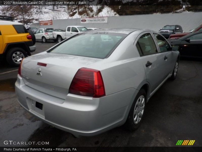 Liquid Silver Metallic / Black 2007 Mitsubishi Galant DE