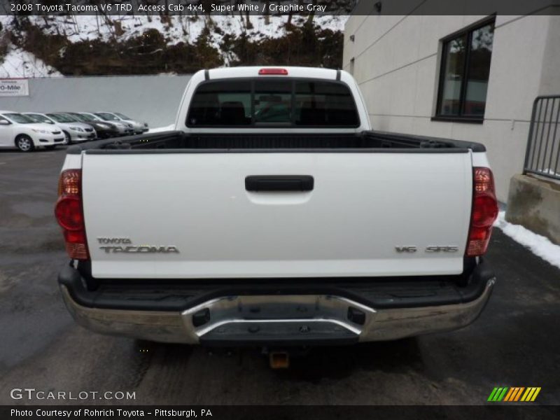 Super White / Graphite Gray 2008 Toyota Tacoma V6 TRD  Access Cab 4x4