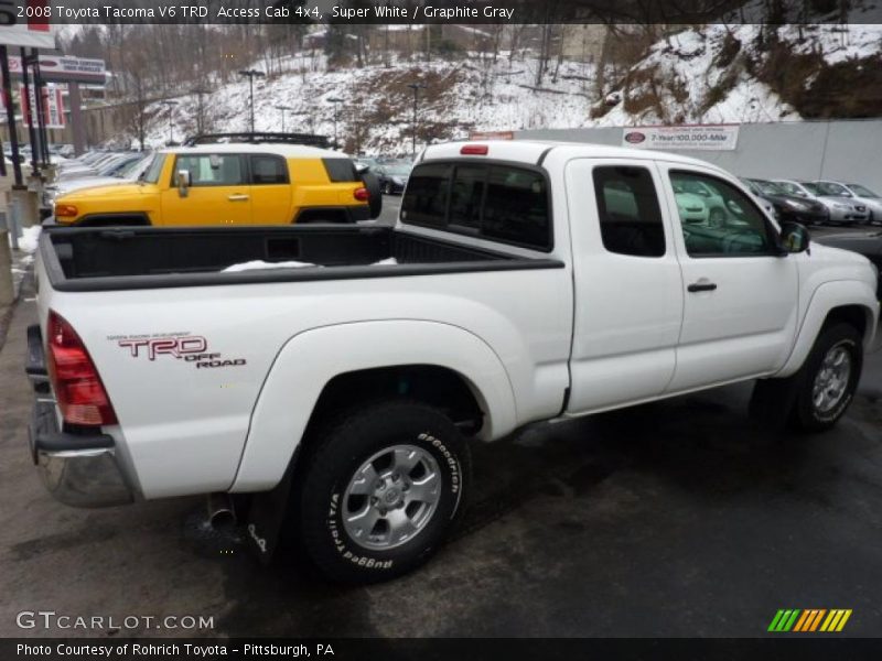 Super White / Graphite Gray 2008 Toyota Tacoma V6 TRD  Access Cab 4x4