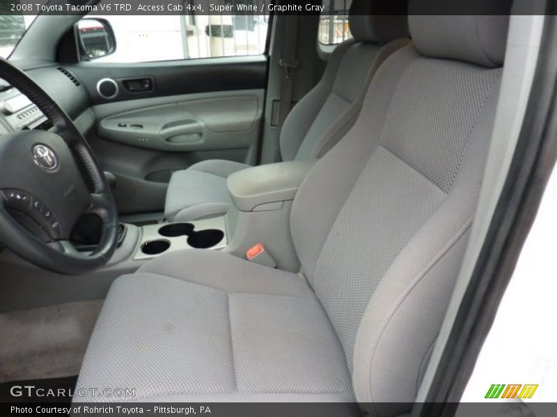 Super White / Graphite Gray 2008 Toyota Tacoma V6 TRD  Access Cab 4x4