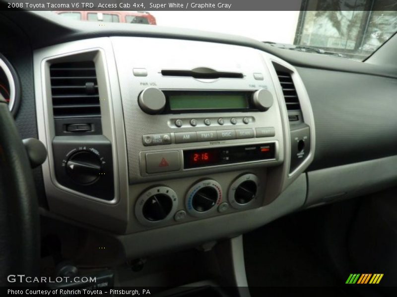 Super White / Graphite Gray 2008 Toyota Tacoma V6 TRD  Access Cab 4x4