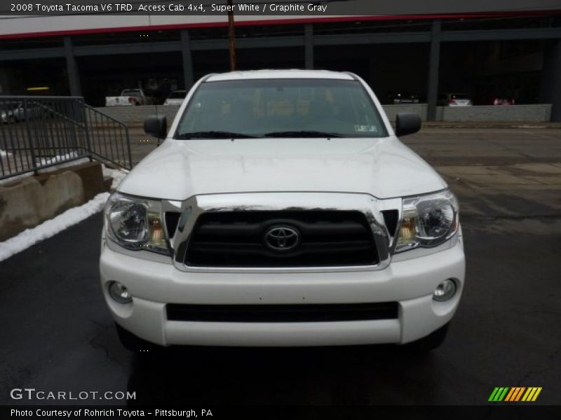 Super White / Graphite Gray 2008 Toyota Tacoma V6 TRD  Access Cab 4x4