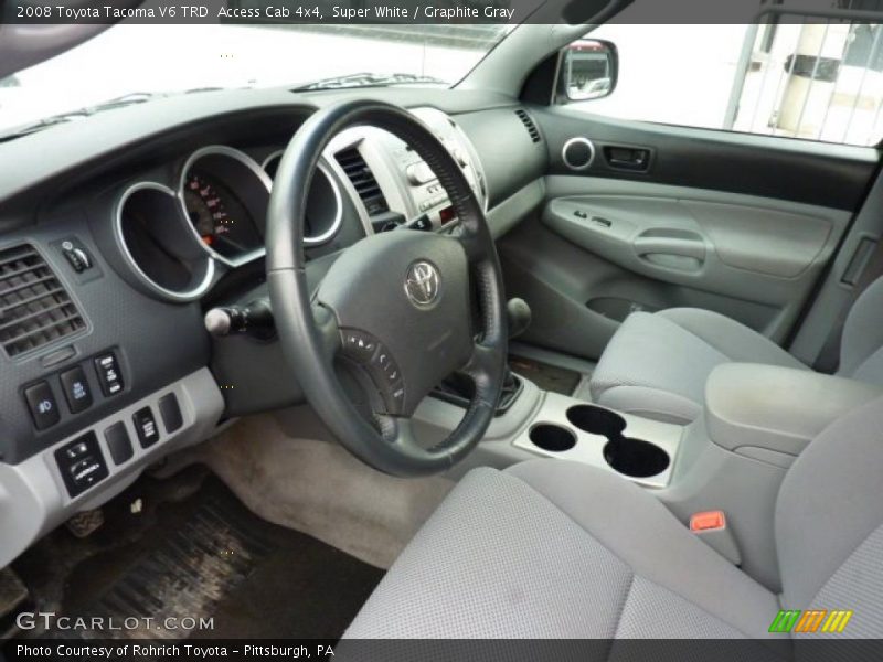 Super White / Graphite Gray 2008 Toyota Tacoma V6 TRD  Access Cab 4x4
