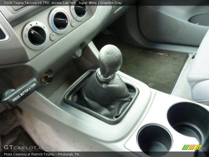 Super White / Graphite Gray 2008 Toyota Tacoma V6 TRD  Access Cab 4x4