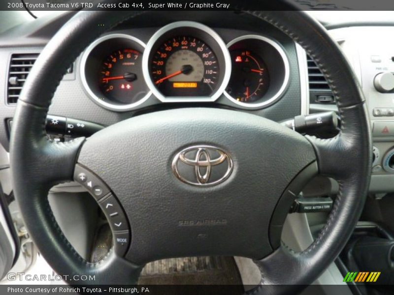 Super White / Graphite Gray 2008 Toyota Tacoma V6 TRD  Access Cab 4x4
